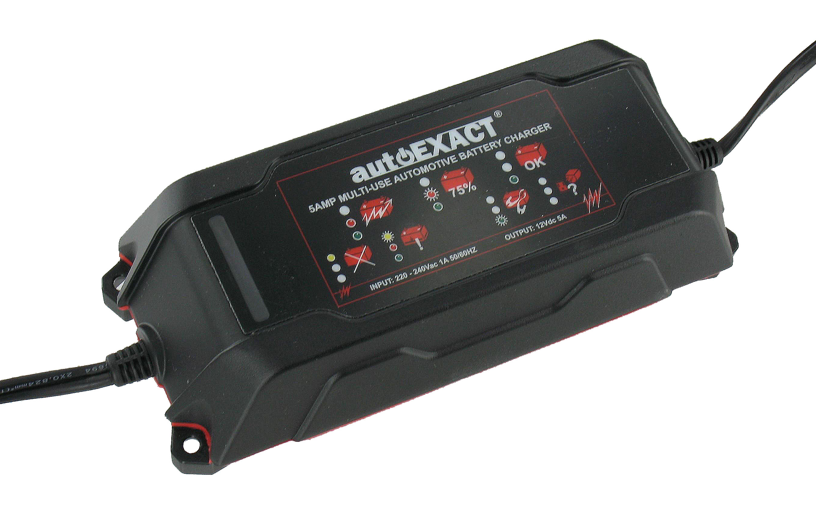 Red Us Plug Chargeurs de batterie de voiture 12v / 10a 24v / 5a Chargeurs  de batterie entièrement automatiques Mainteneur Chargeurs de goutte  portables Désulfateur de batterie pour voiture Motorc