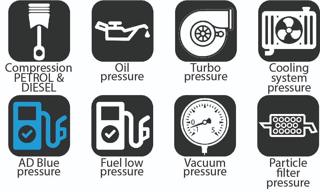 Testeur de pression d'injection d'essence - hubitools s.A.