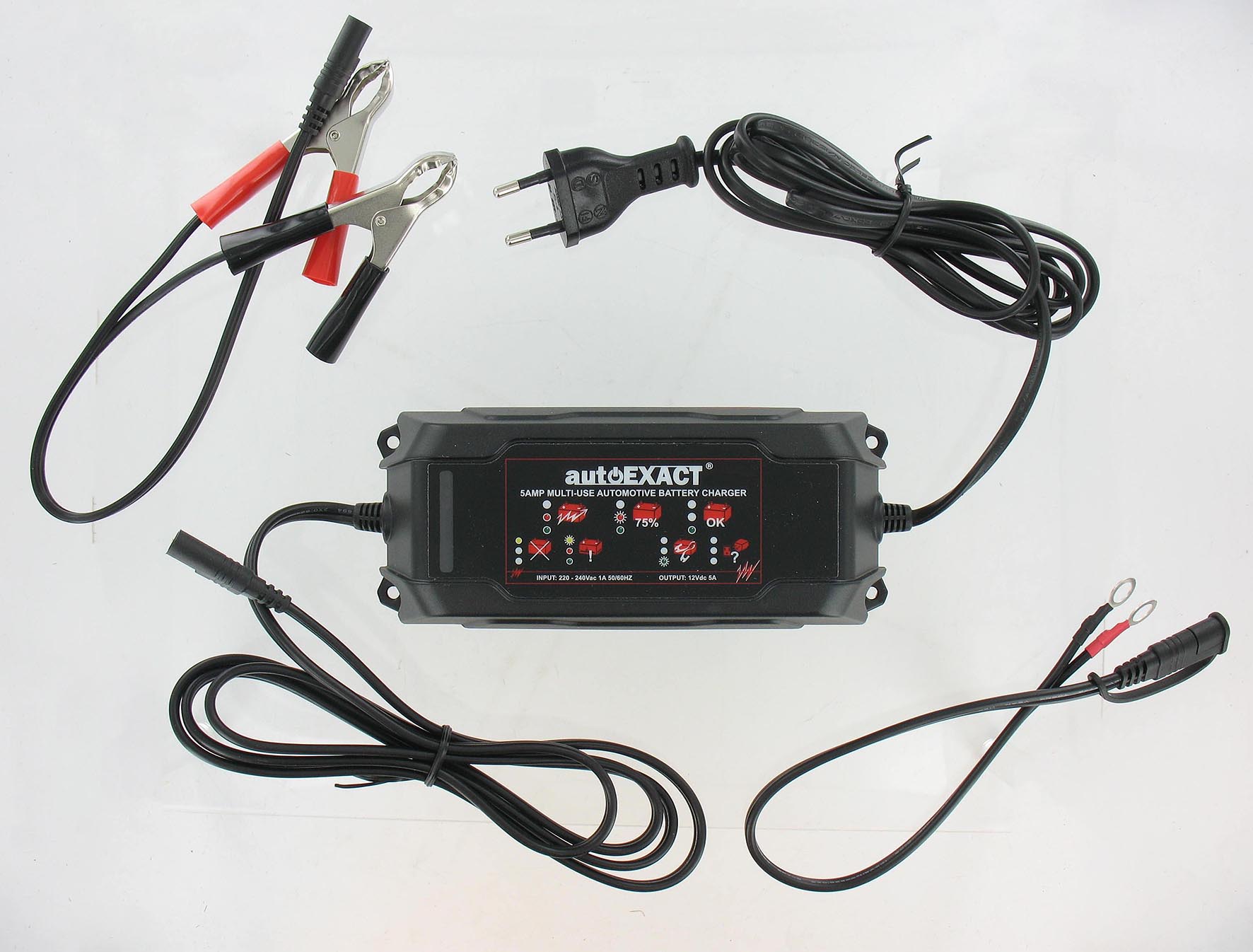 Chargeur et maintien de batterie 220-240v - 5 amp